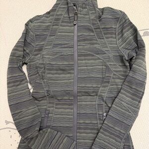 Lululemon Athletica Green Striped Jacket
